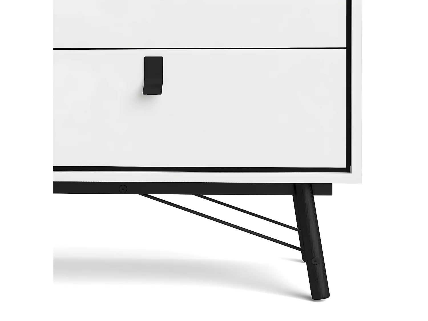 Rye Commode large 6 tiroirs, blanc mat.