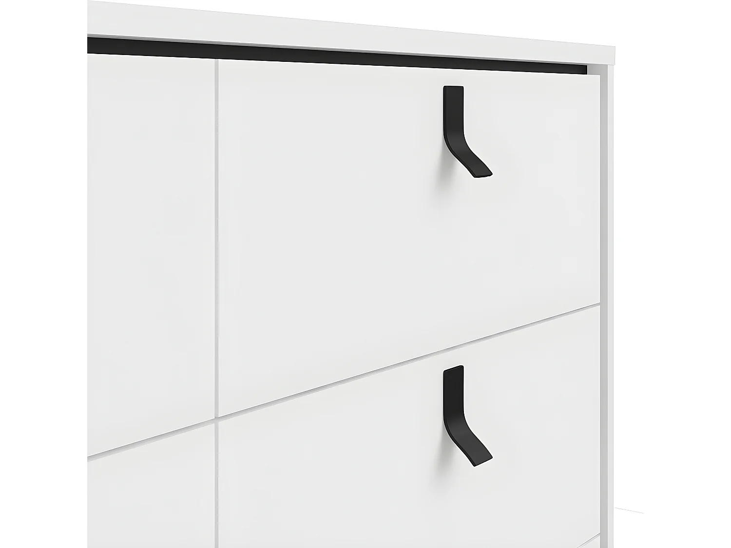 Rye Commode large 6 tiroirs, blanc mat.