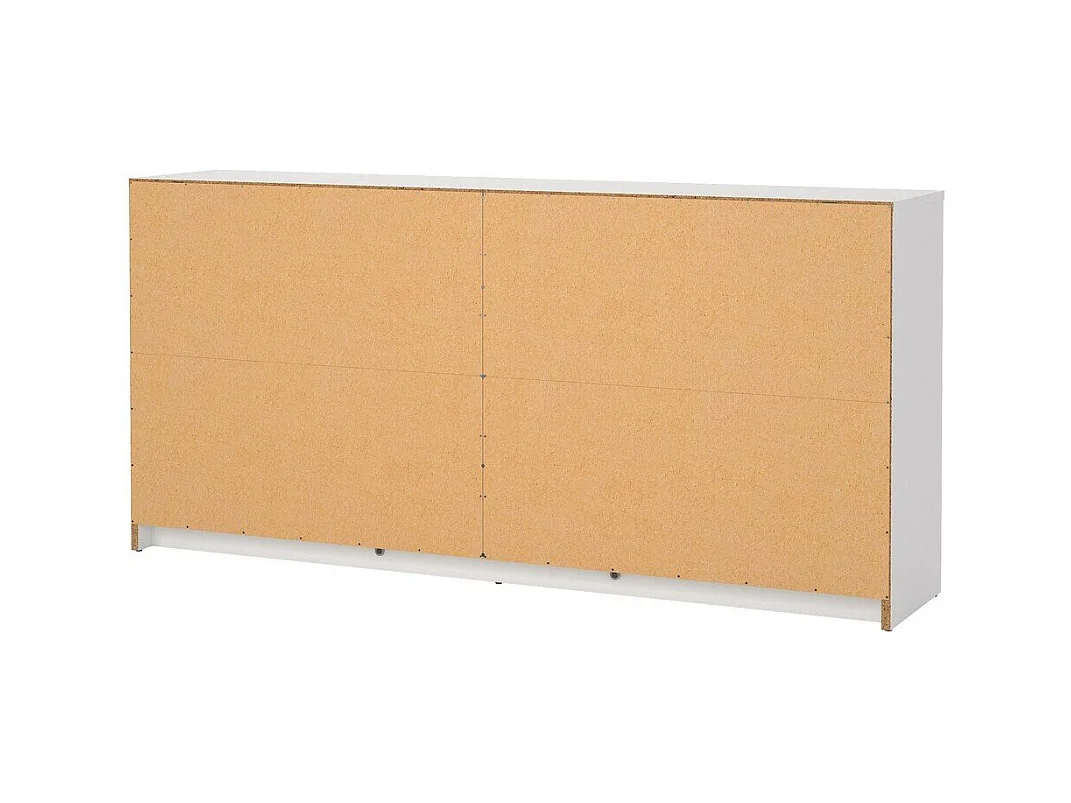 Maria Kommode breit mit 6 Schubladen, weiss.