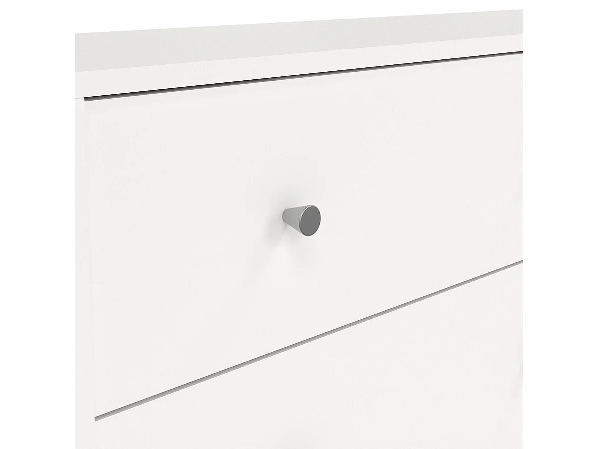 Maria kommode breed met 6 lades, wit.