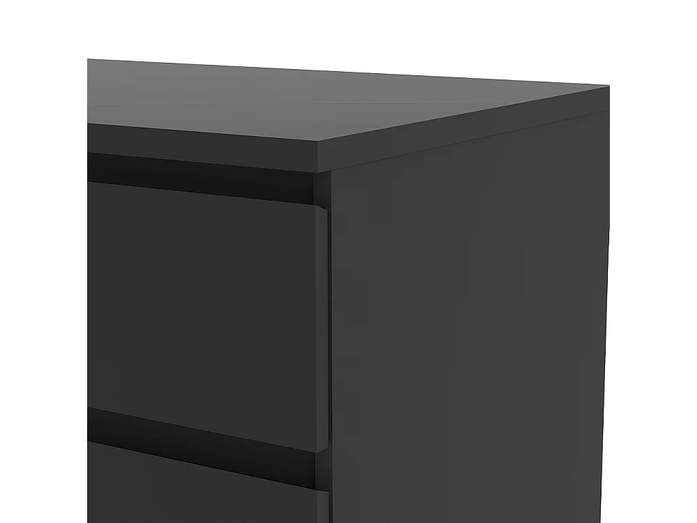 Nada Commode 6 tiroirs, noir mat.