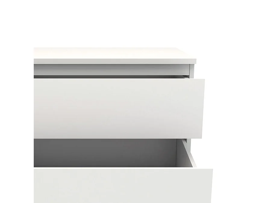 Nora Kommode 3 Schubladen. Weiss.