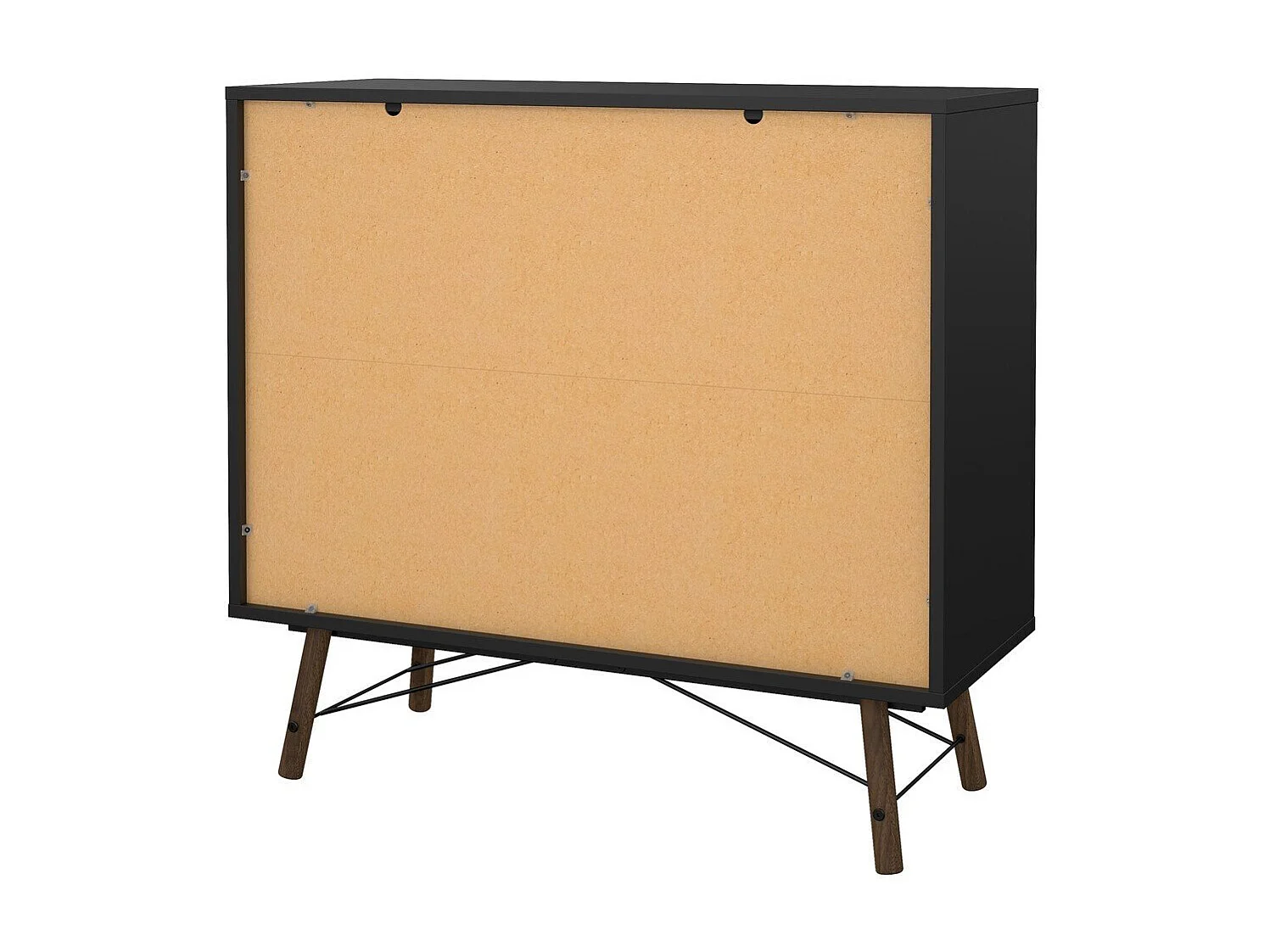 Commode double 6 tiroirs avec piètement métallique L101,8 cm - JOYCE