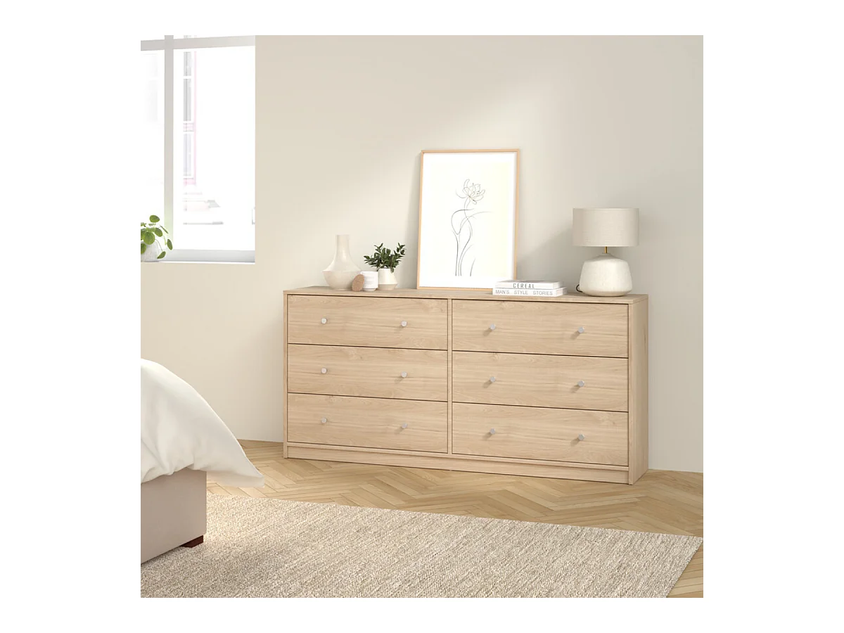 Commode 6 tiroirs L143cm - LISE