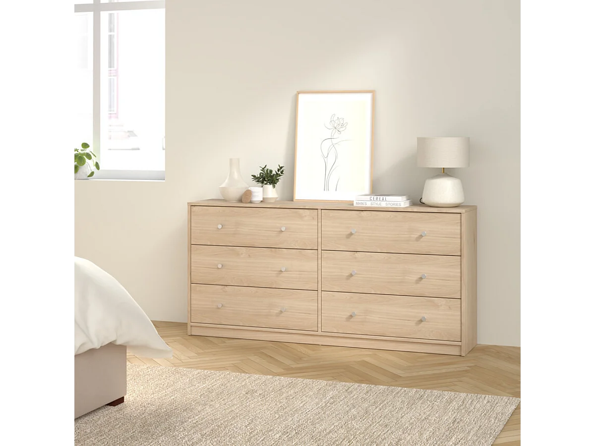 Commode 6 tiroirs L143cm - LISE