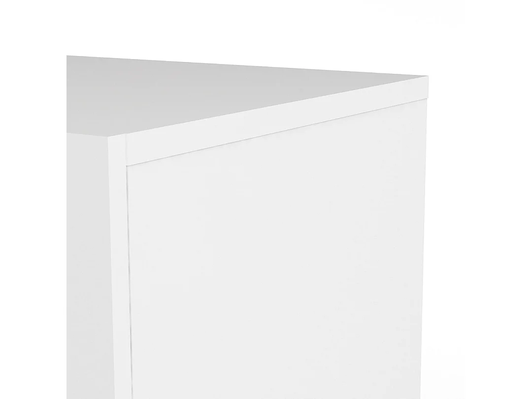 Petra Commode 4 tiroirs blancs.