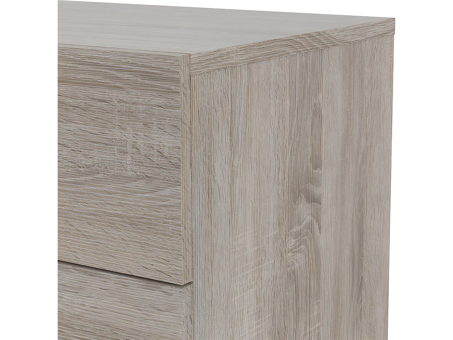 Petra Commode large avec 8 tiroirs, finition couleur truffe.