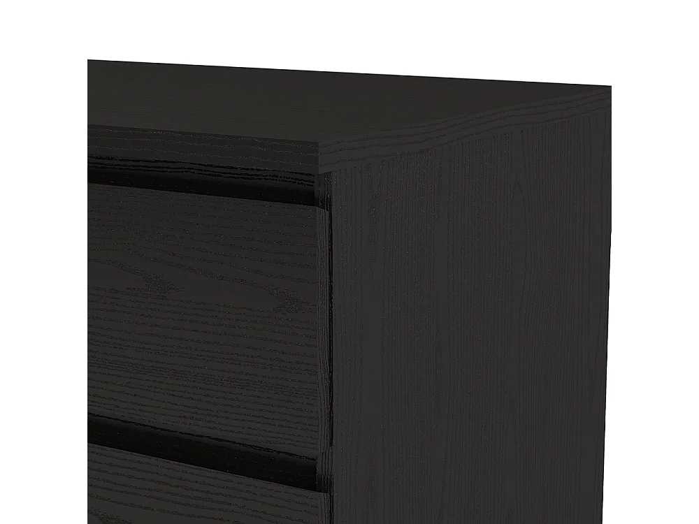 Nada Commode 6 tiroirs, noir frêne.