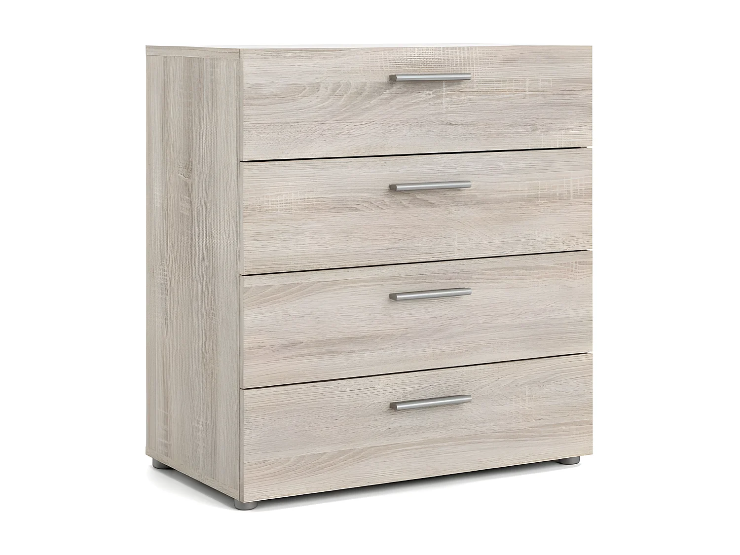 Petra kommode 4 lades truffelkleurig.