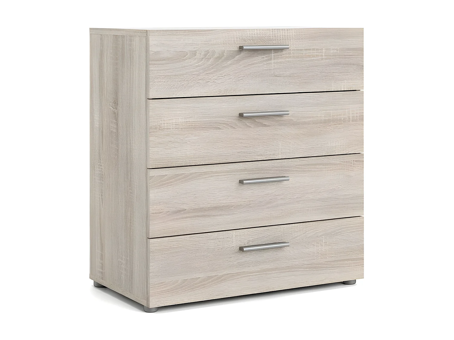 Petra kommode 4 lades truffelkleurig.