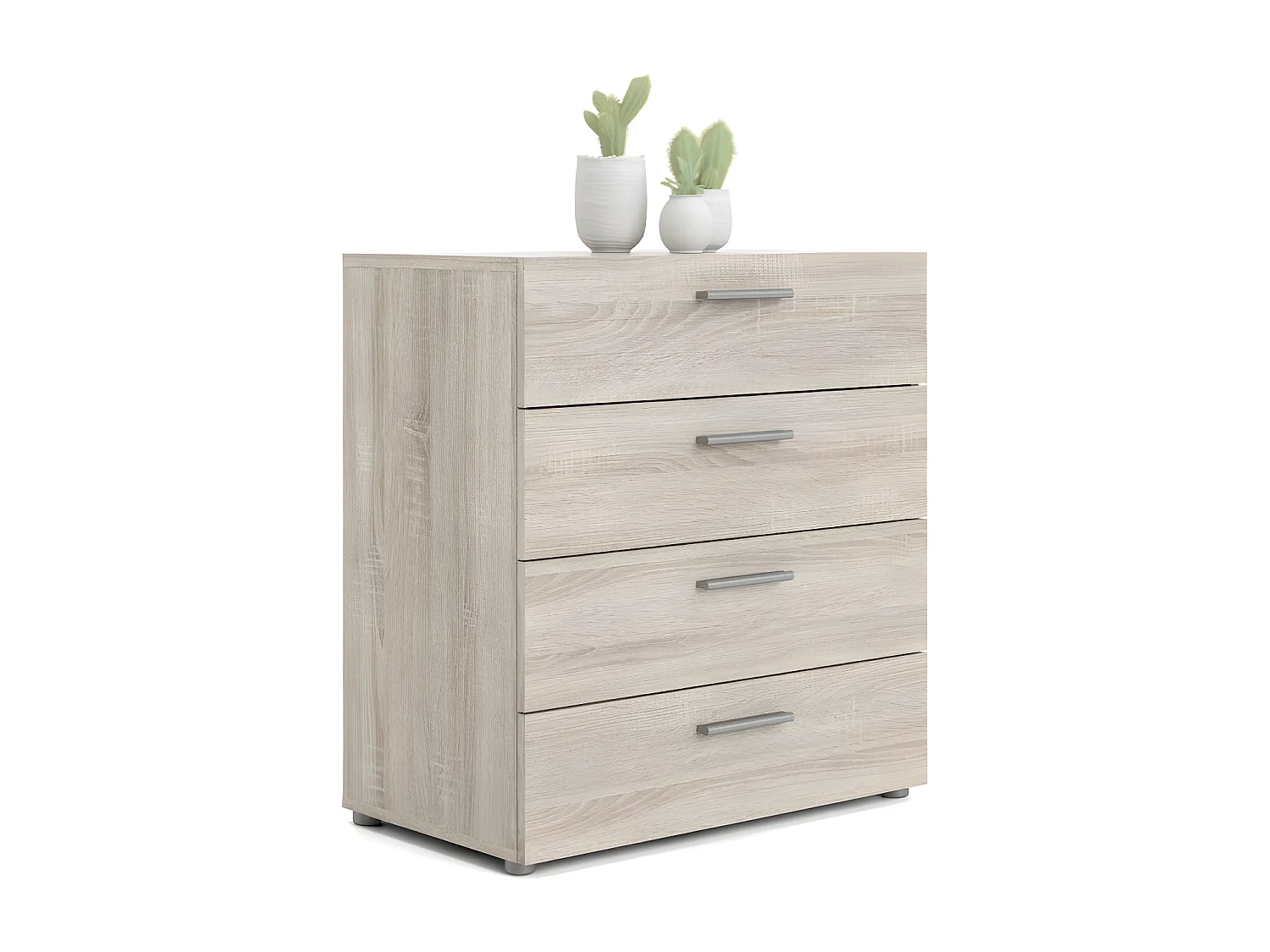 Petra kommode 4 lades truffelkleurig.