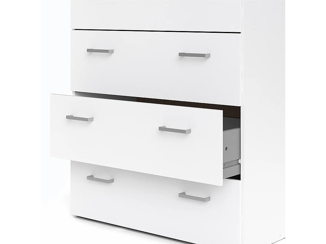 Spell Commode à 5 tiroirs, blanc.