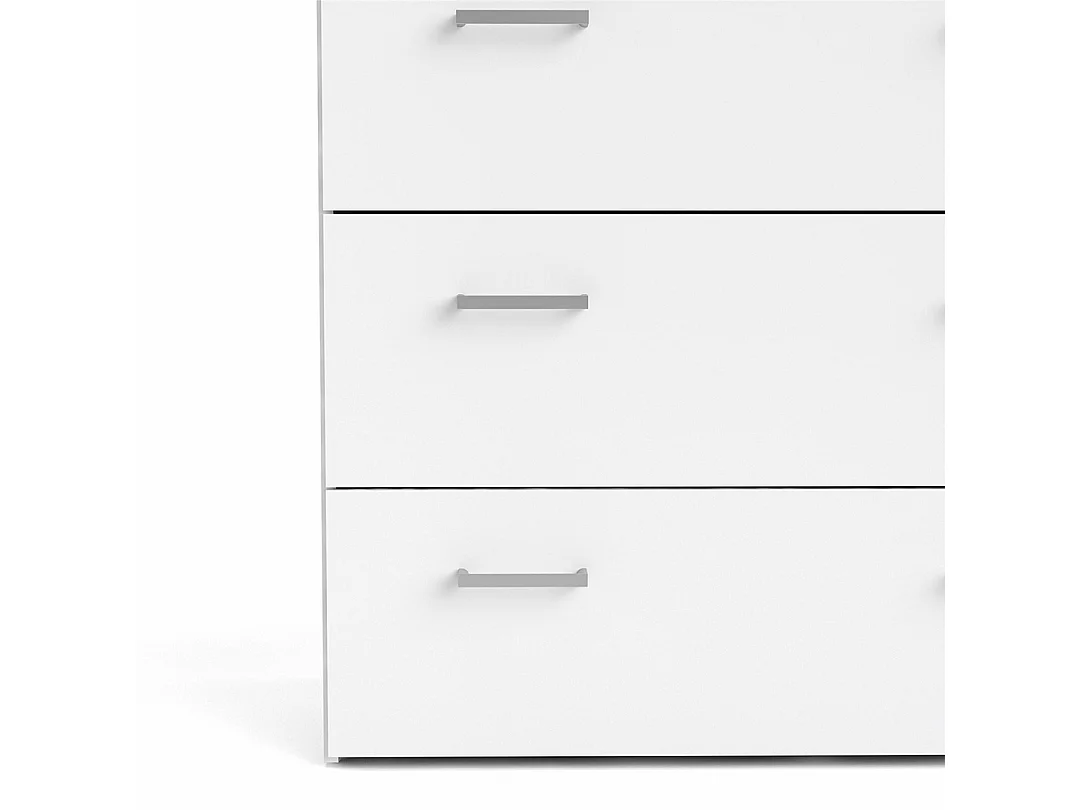 Spell Commode à 5 tiroirs, blanc.