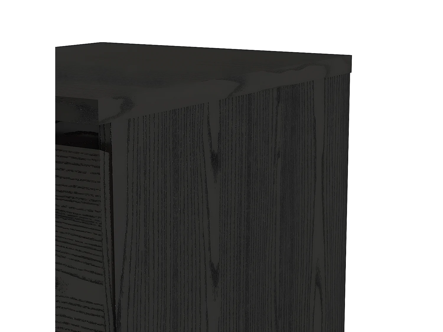 Nada Commode à 3 tiroirs, noir mat.