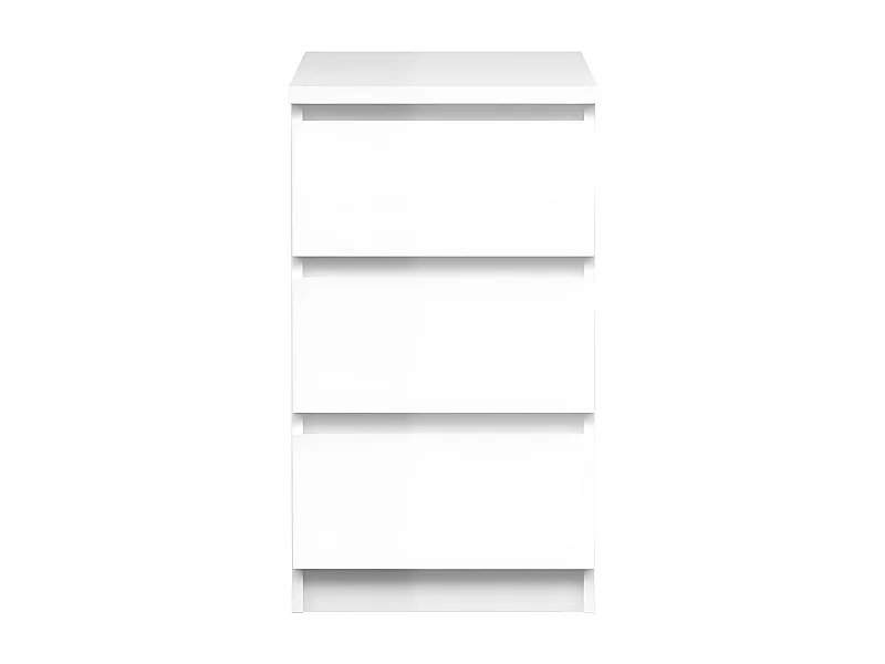 Nada Commode étroite à 3 tiroirs, blanc brillant.