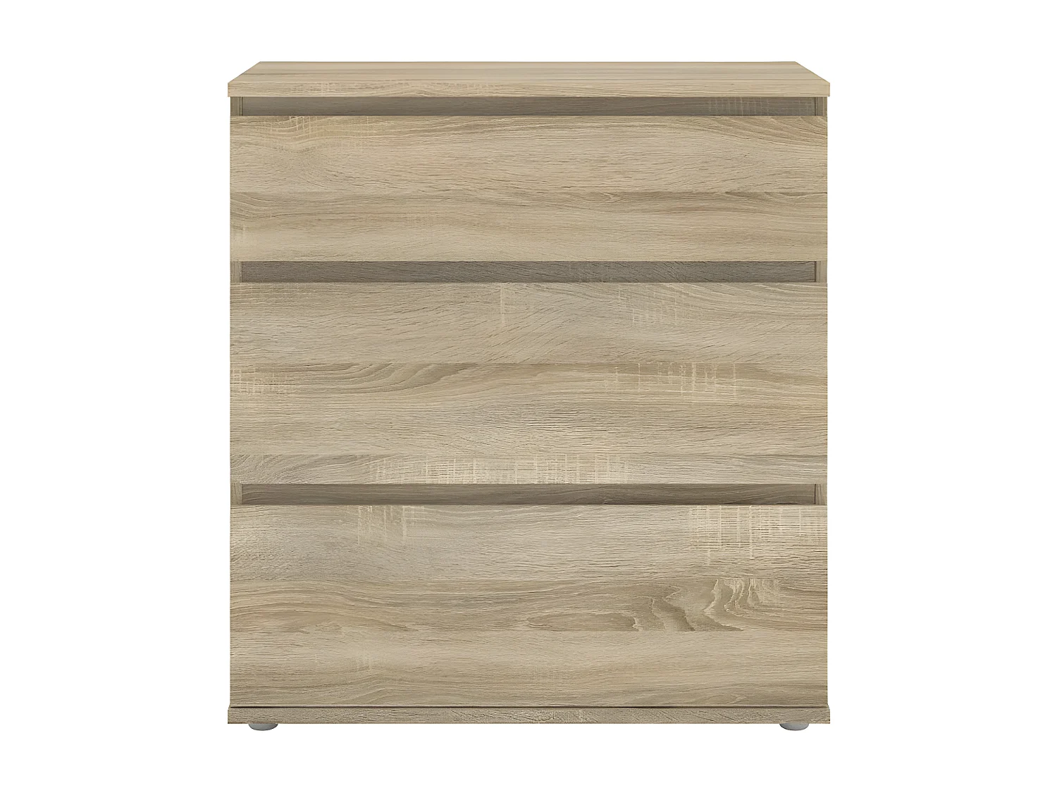 Cómoda Nora 3 cajones estructura decoración roble.