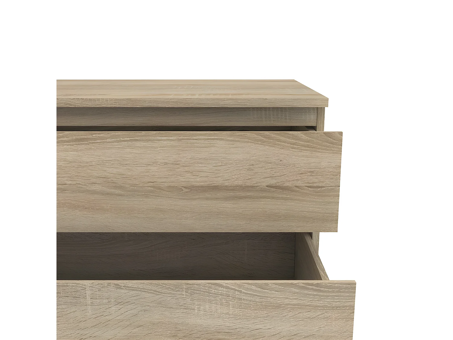 Cómoda Nora 3 cajones estructura decoración roble.