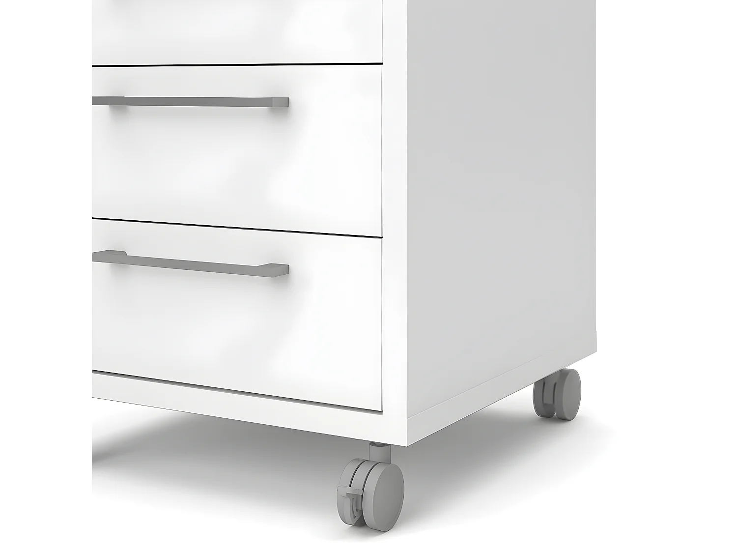 Prisme Kommode B 4 Schubladen. Weiss.