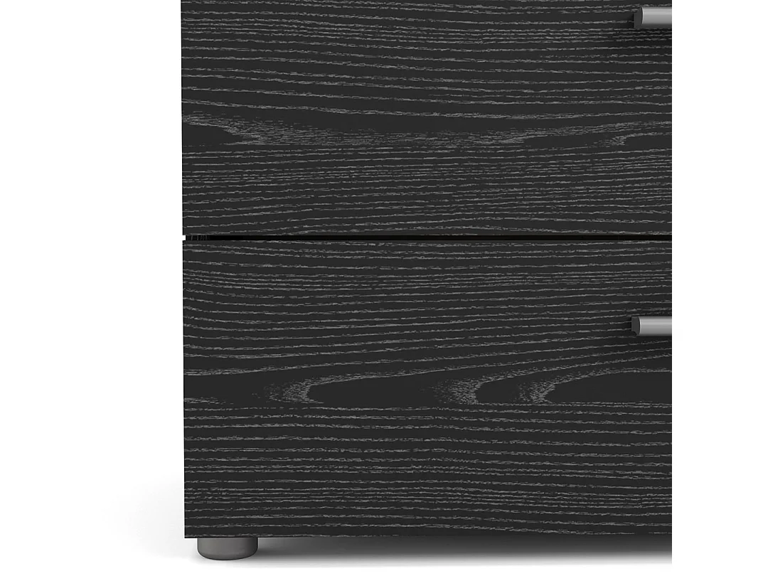 Petra Kommode 4 Schubladen schwarze Esche Dekor.