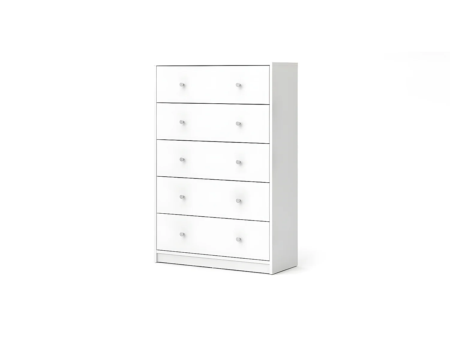 Maria Commode 5 tiroirs, blanc.