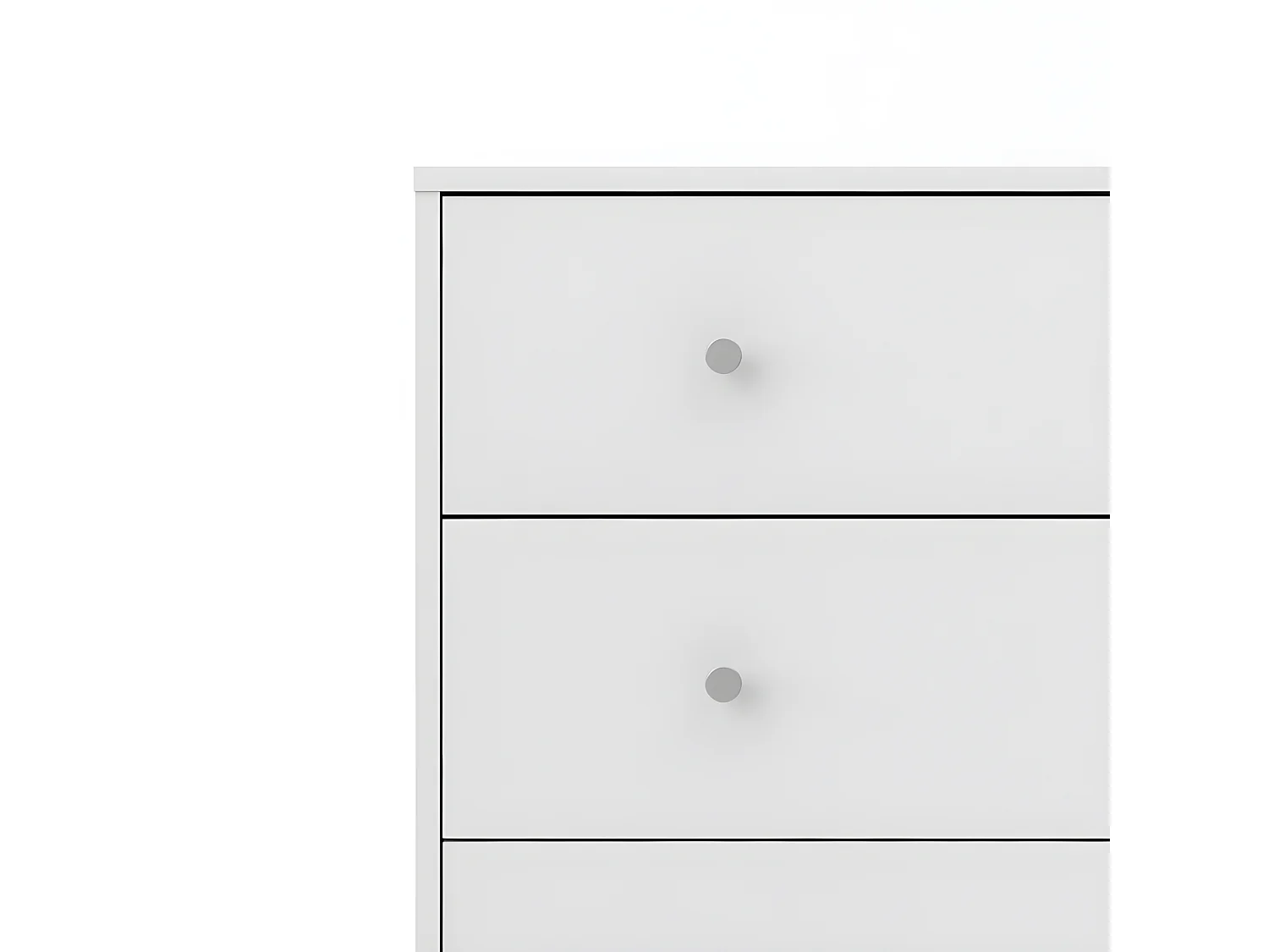 Maria Commode 5 tiroirs, blanc.