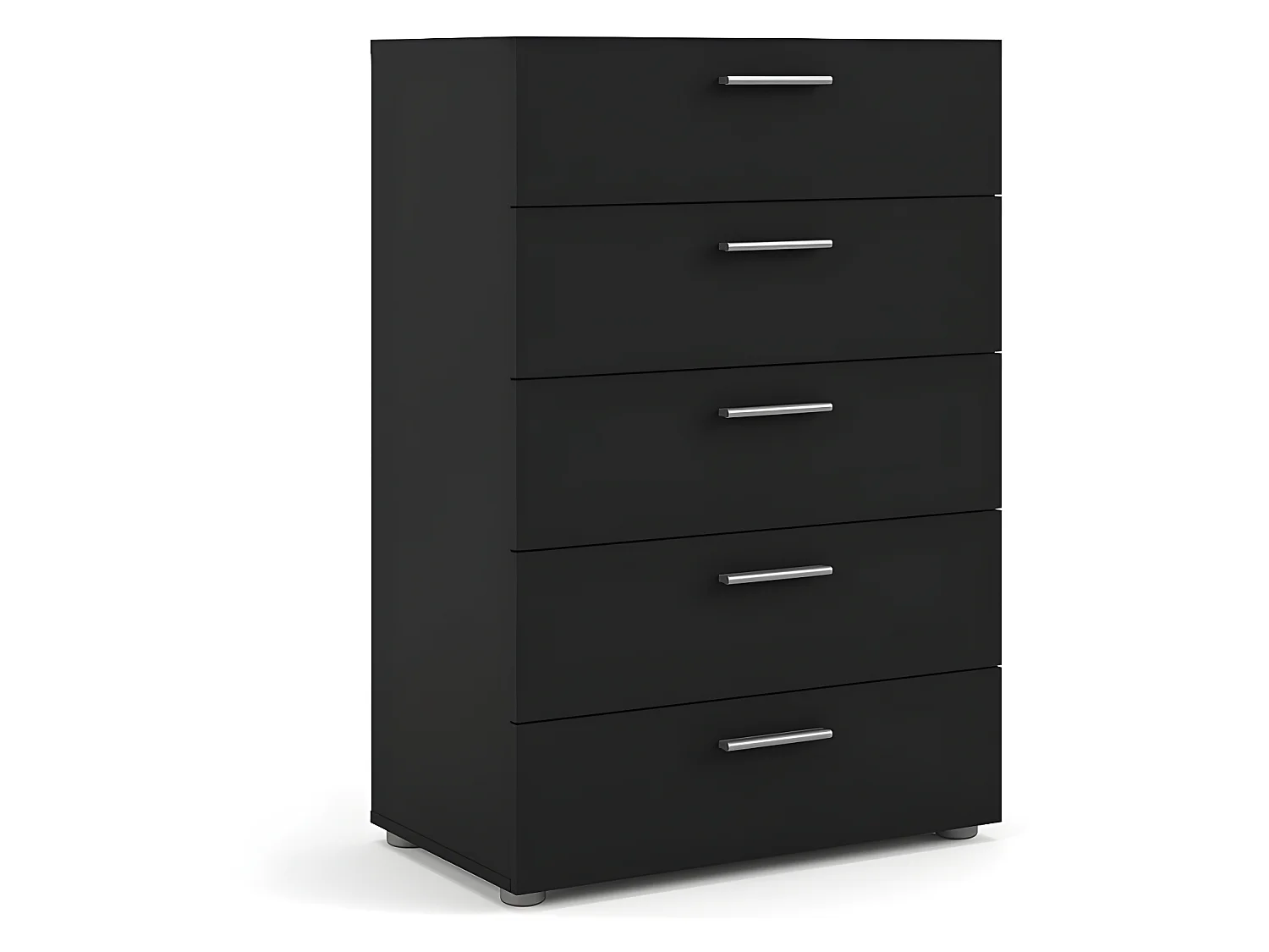 Petra Commode à 5 tiroirs, noir mat.