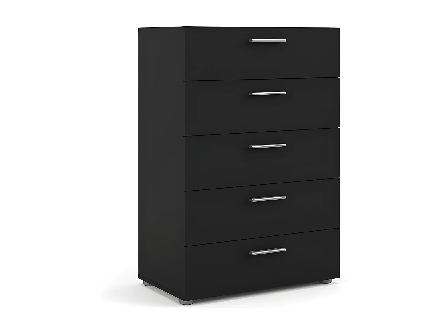 Petra Commode à 5 tiroirs, noir mat.