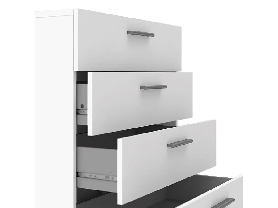 Petra Kommode 4 Schubladen weiss.