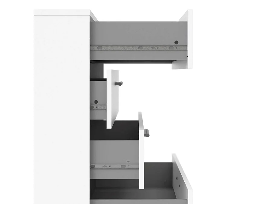 Petra Kommode 4 Schubladen weiss.