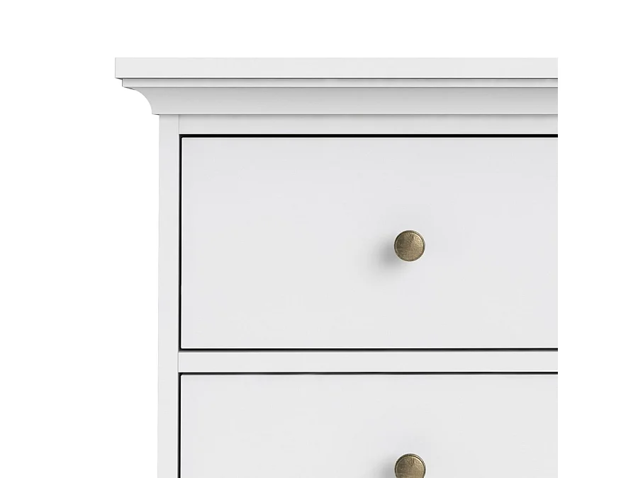Venise Commode 6 tiroirs, blanc.