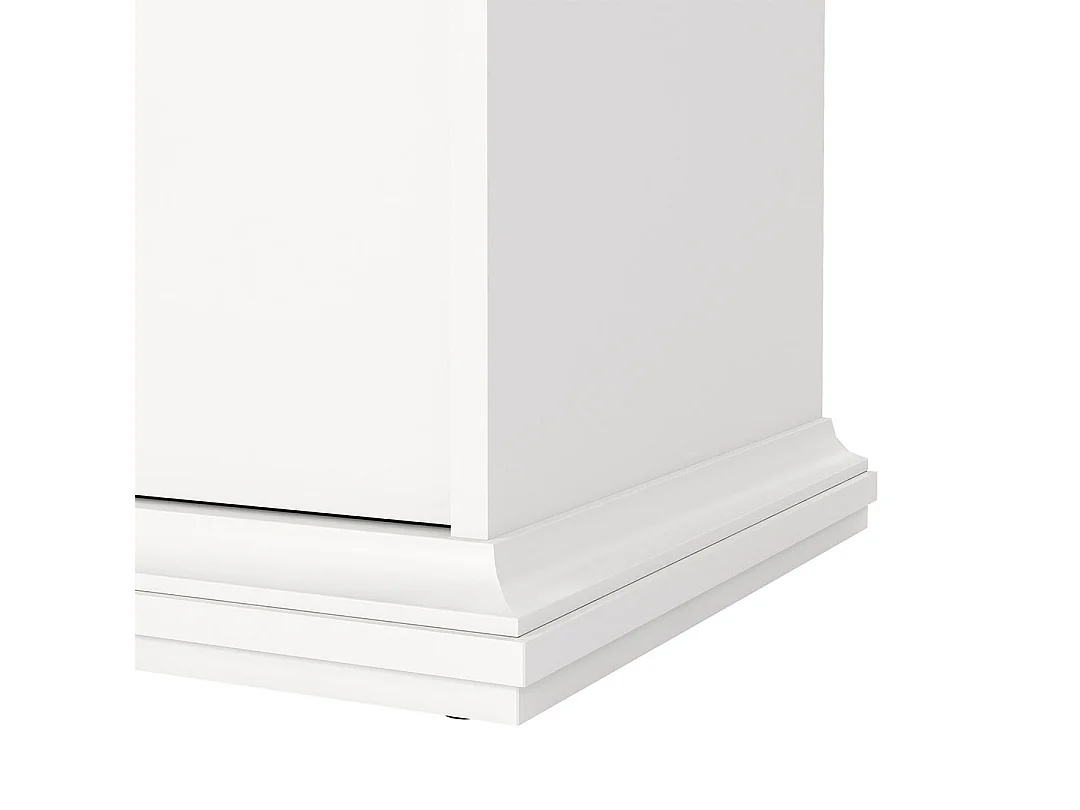 Venedig Commode avec 2 petits et 2 grands tiroirs, largeur 96 cm, hauteur 86 cm, blanc.