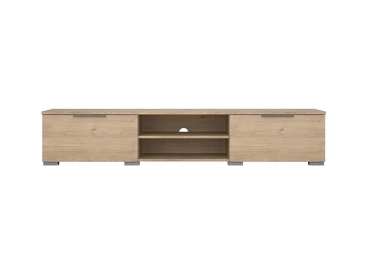 Meuble TV 2 tiroirs et 2 niches L173 cm - BILLIE