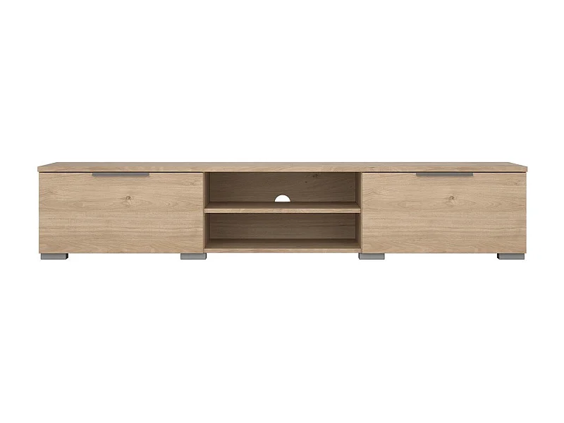 Meuble TV 2 tiroirs et 2 niches L173 cm - BILLIE