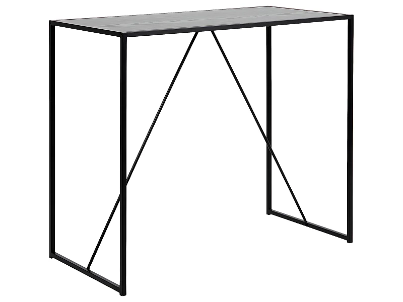 Mesa de bar de mar de color negro.