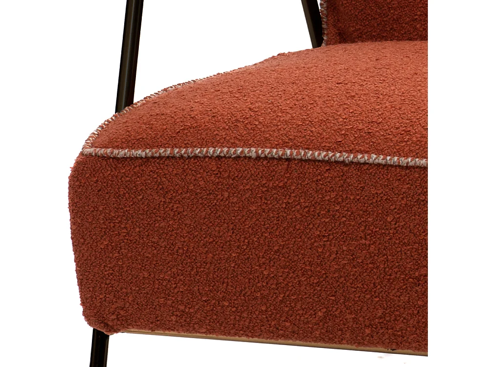 Fauteuil Huggy uni orange