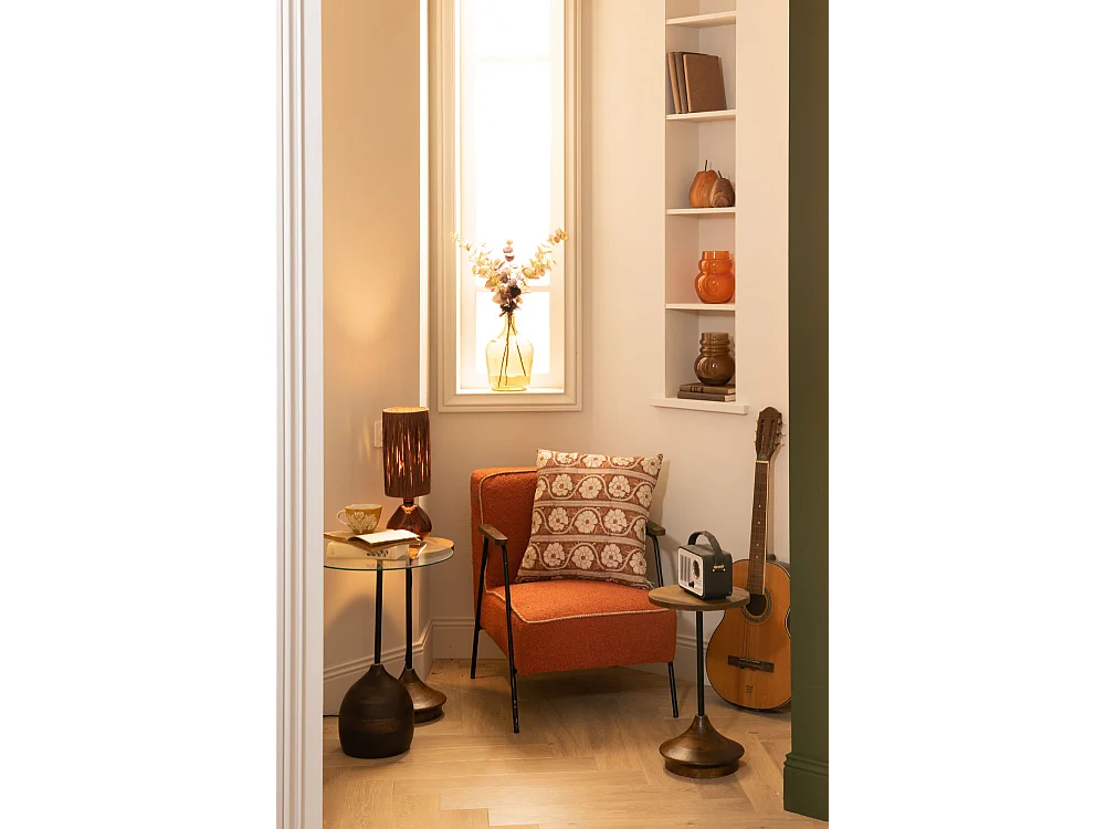 Fauteuil Huggy uni orange