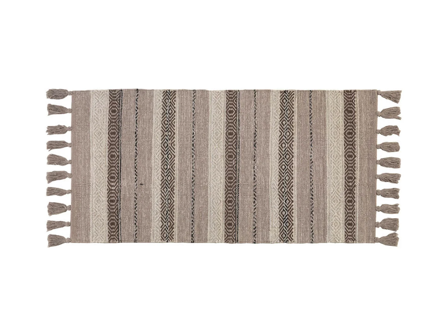 Tapis en coton beige 60x120 cm