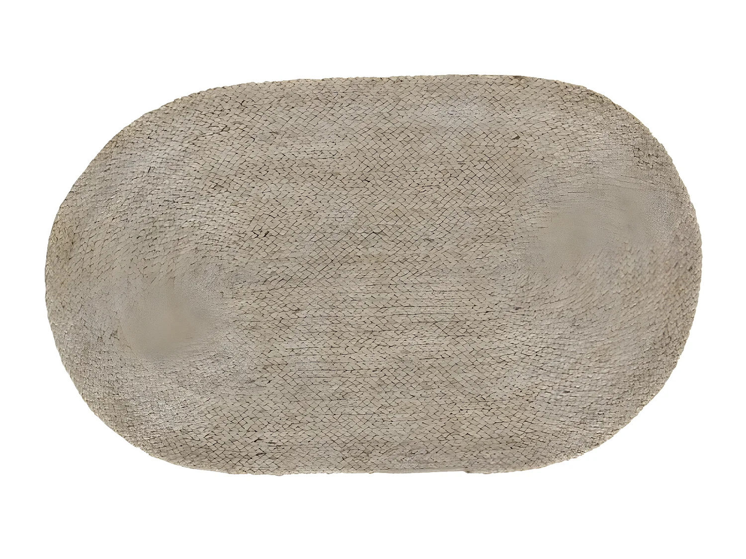 Alfombra ovalada yute natural FORMENTOR de 75x45 cm