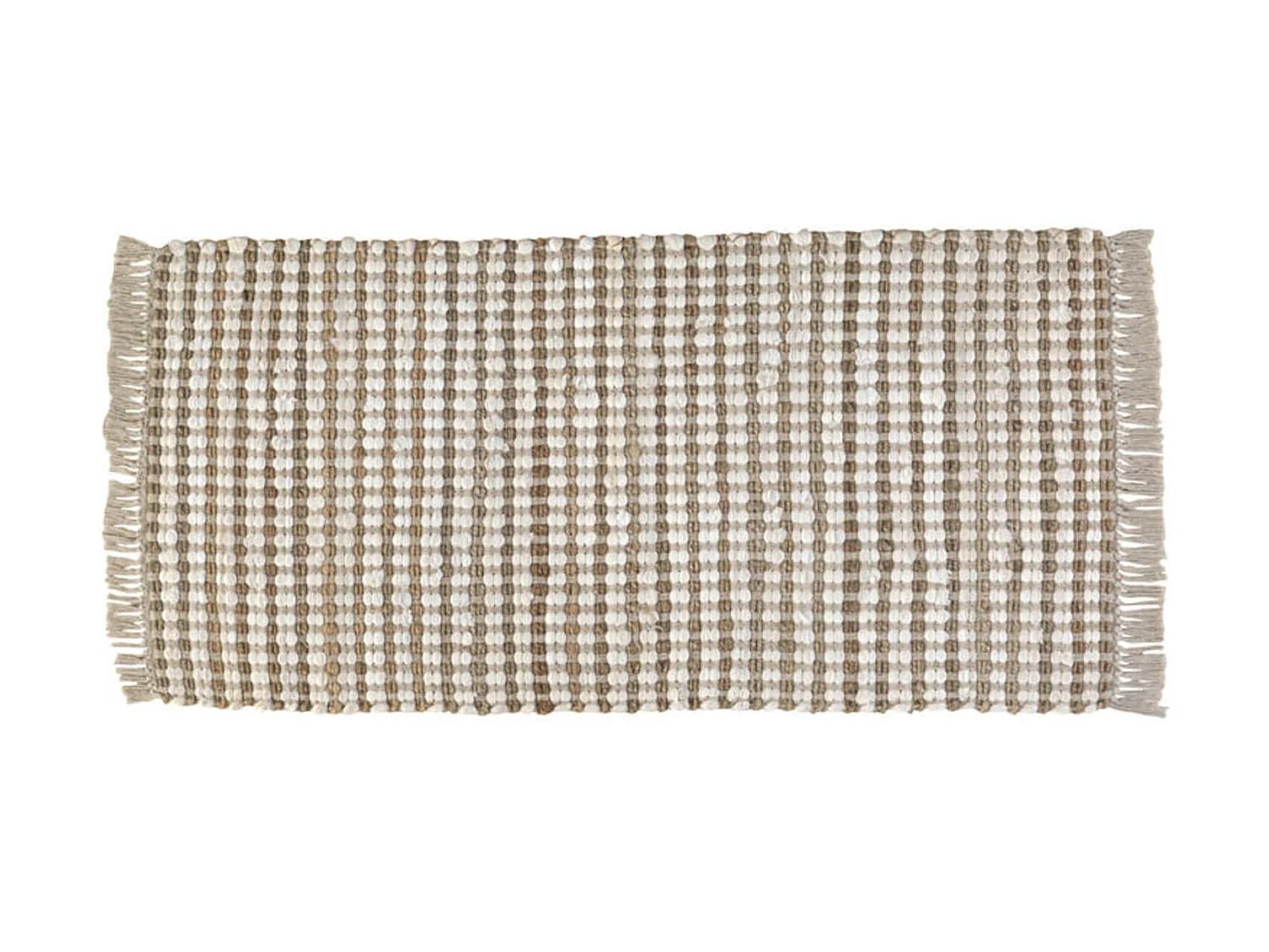 Tapis en coton et jute naturel 60x120 cm
