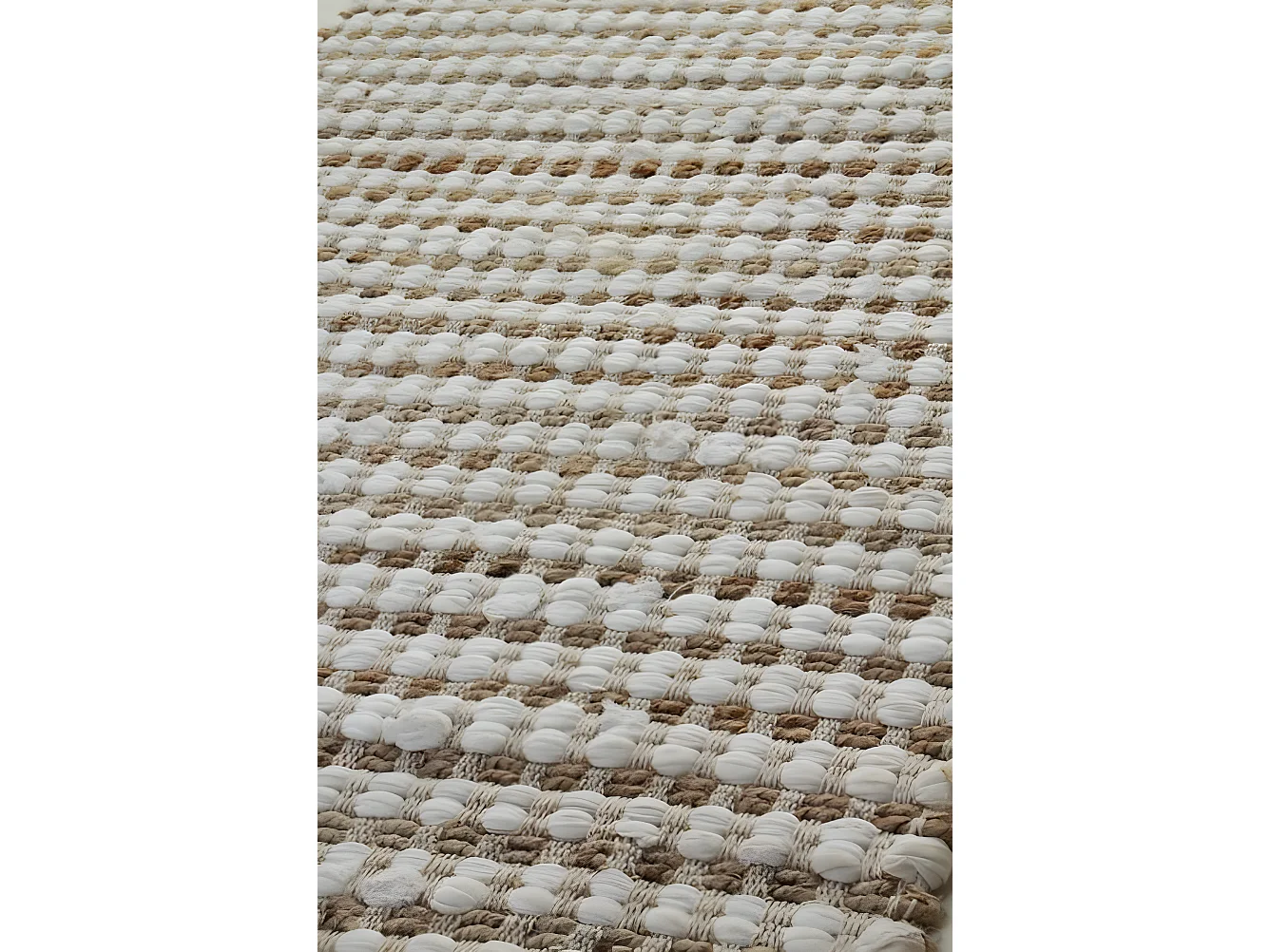 Alfombra yute y algodón PROVENZA de 60x120cm