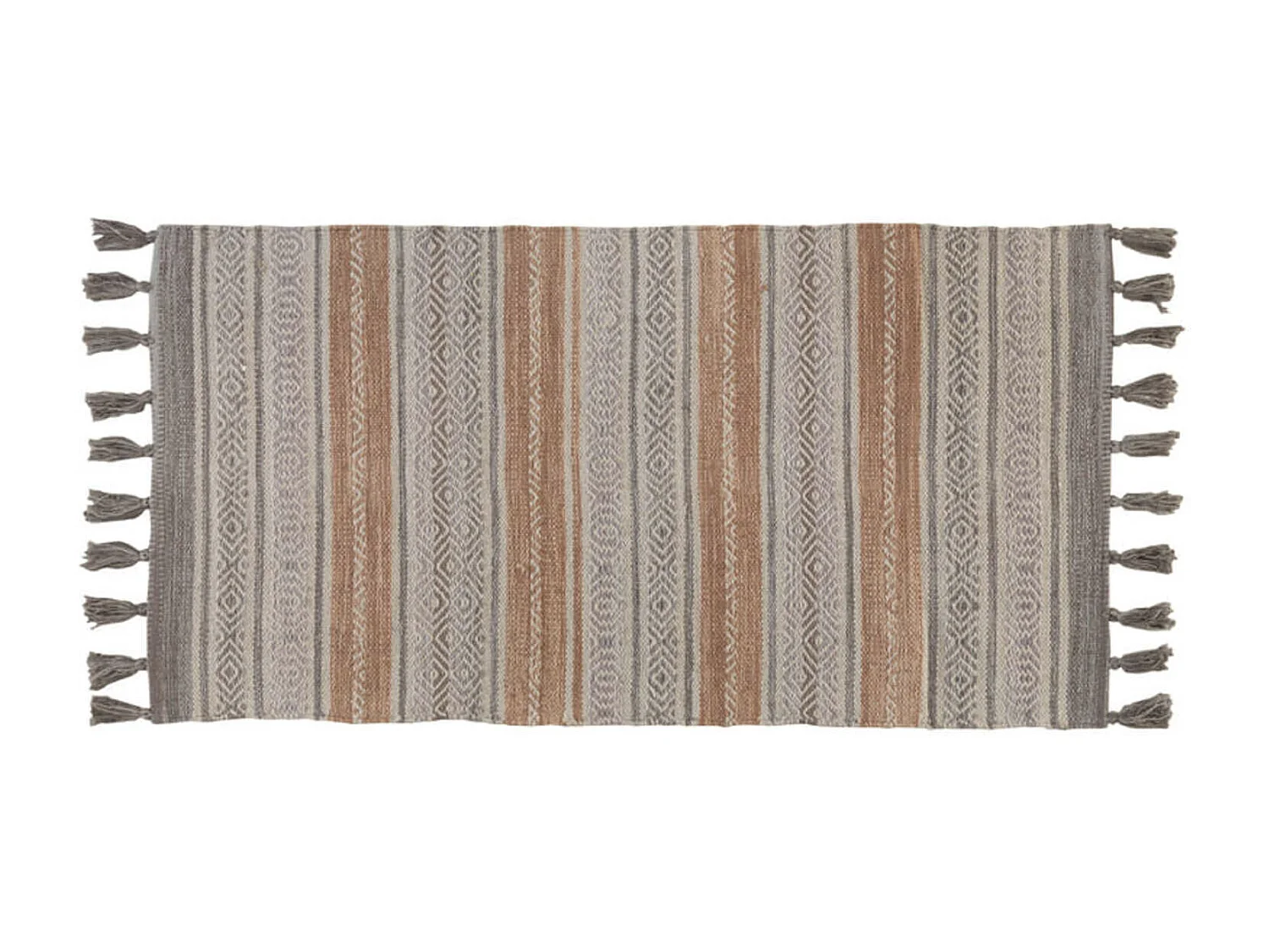 Tapete de algodão avermelhado 60x120 cm