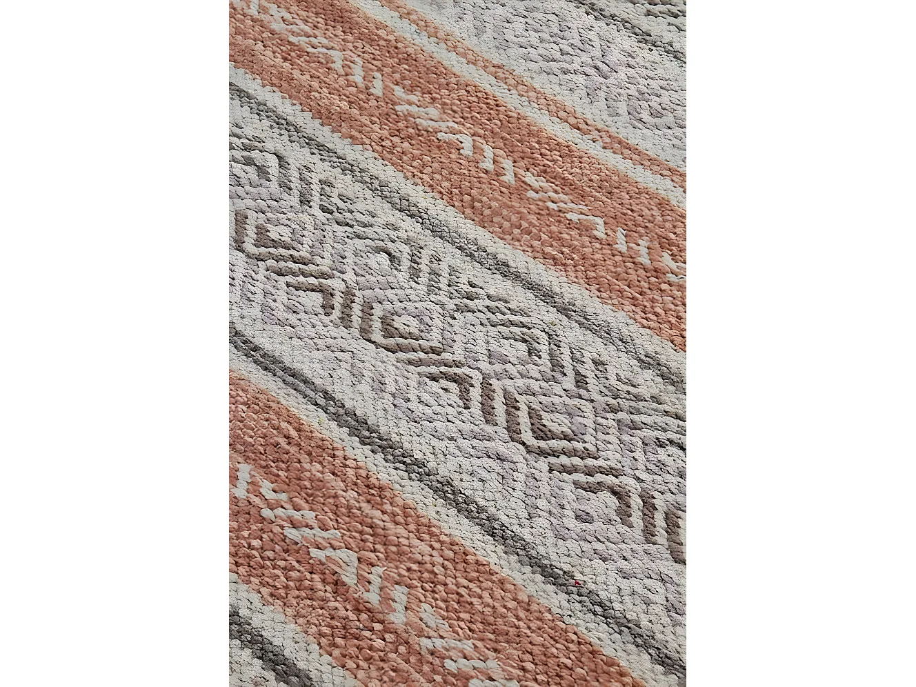 Tapete de algodão avermelhado 60x120 cm