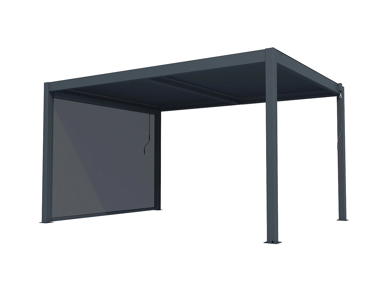 Rideau rétractable pour pergola bioclimatique - L2,78 x H 2,05 m - VIADANA
