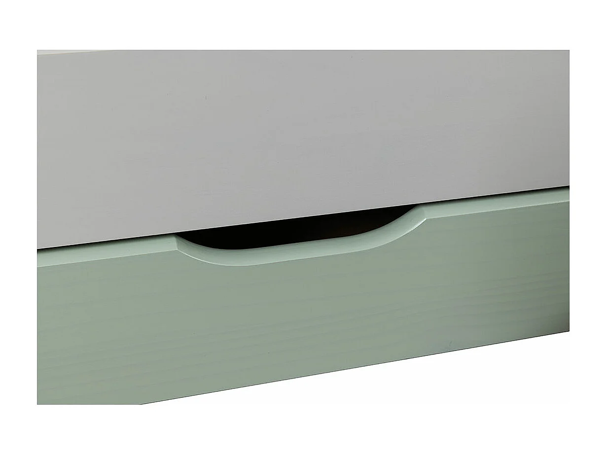 Lit Enfant Gigogne "Paty" 90x200cm Vert Sauge