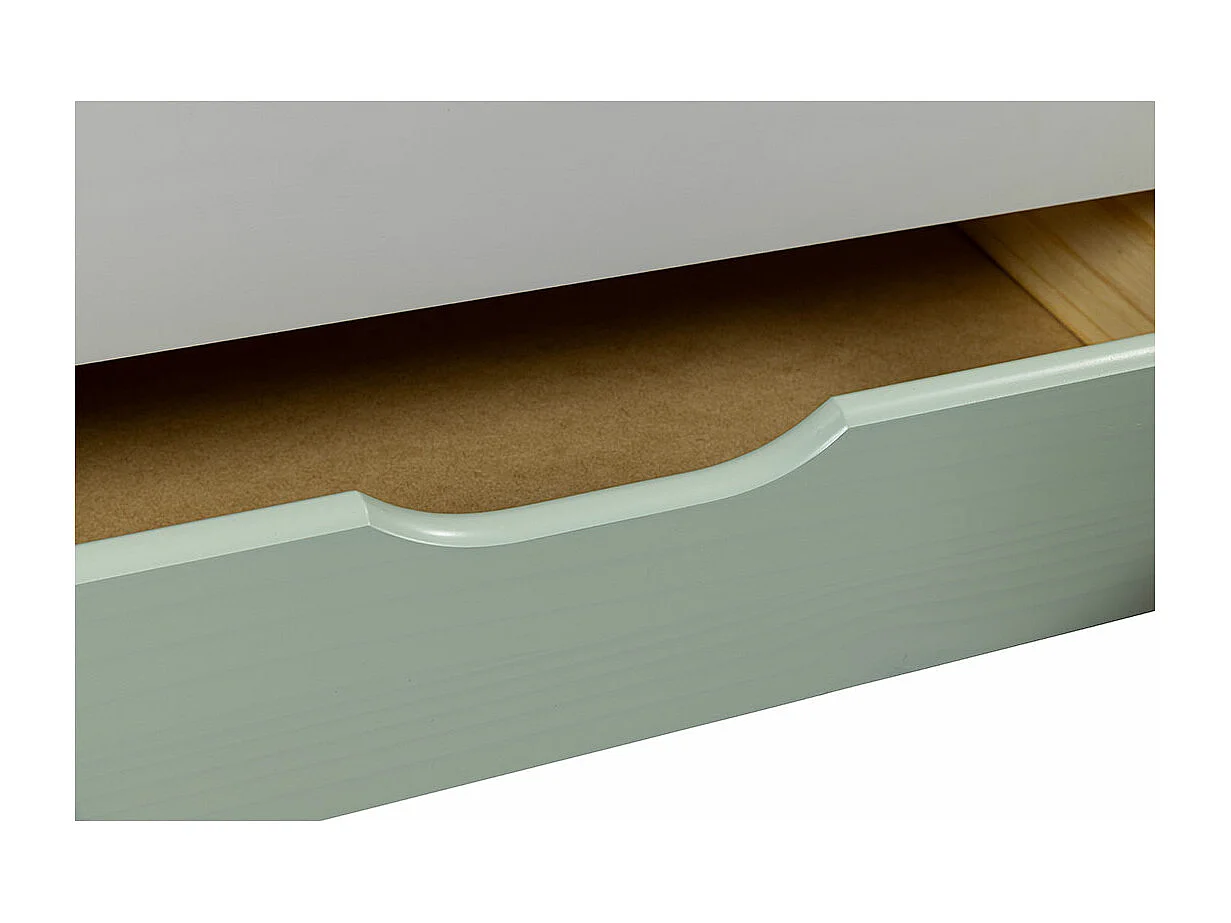 Lit Enfant Gigogne "Paty" 90x200cm Vert Sauge