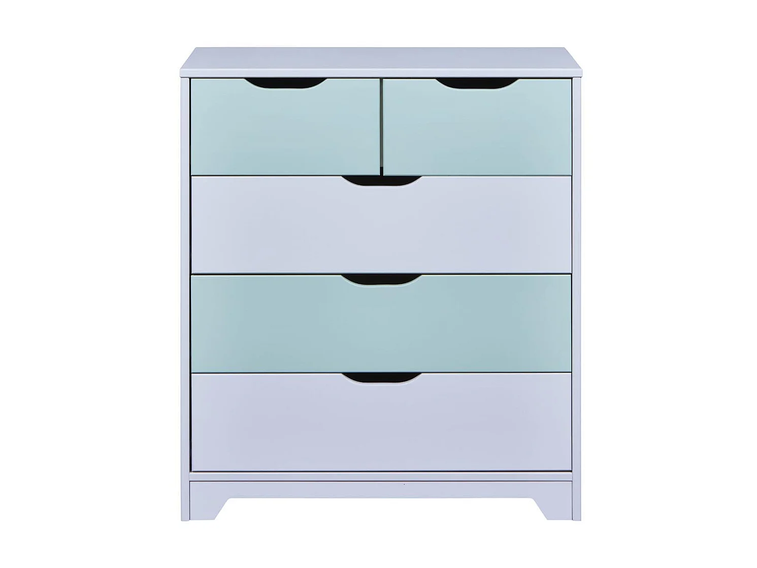 Commode Enfant 5 Tiroirs "Paty" 92cm Vert Sauge