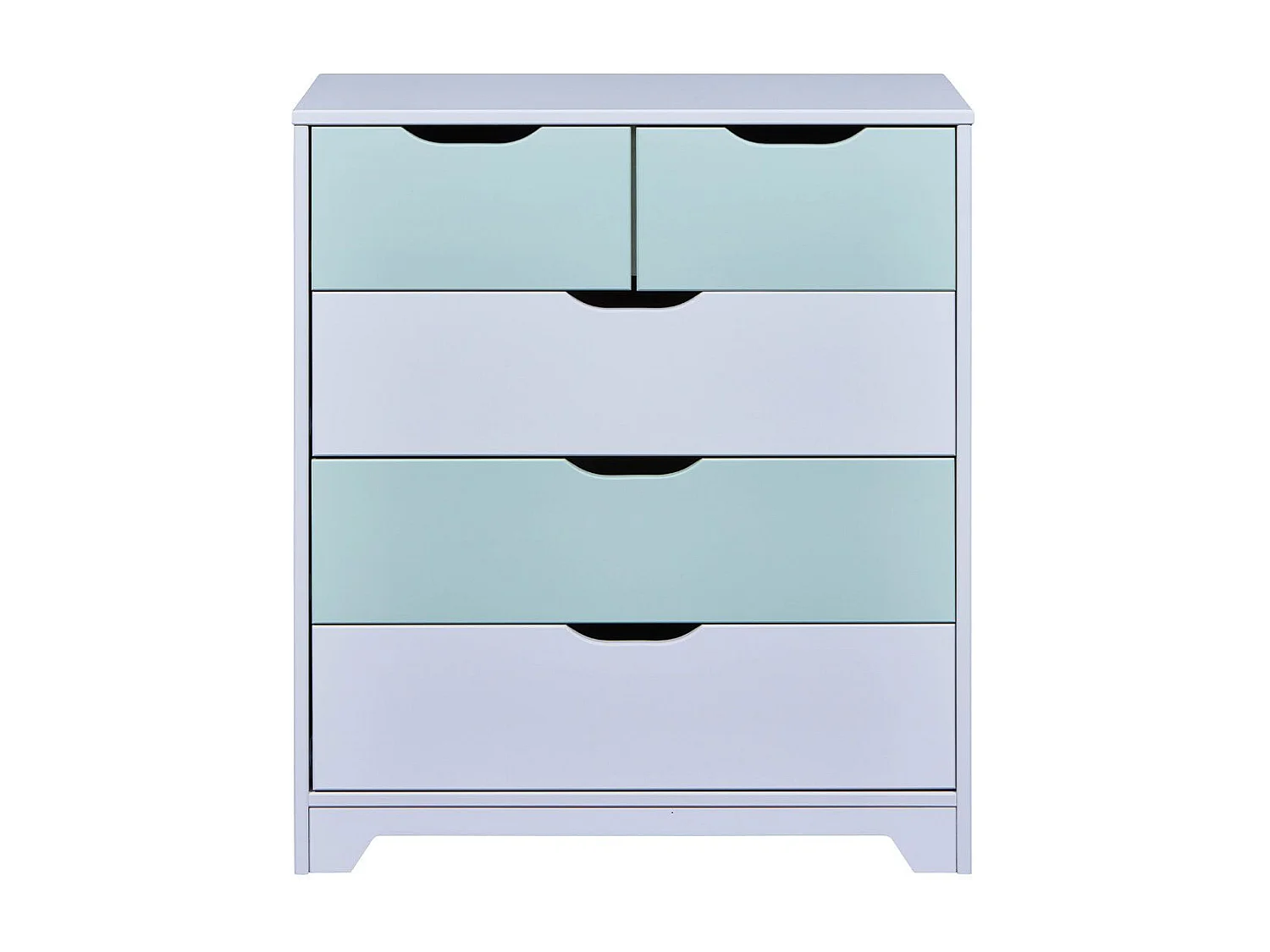 Commode Enfant 5 Tiroirs "Paty" 92cm Vert Sauge