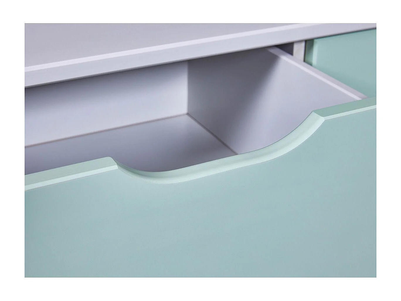 Commode Enfant 5 Tiroirs "Paty" 92cm Vert Sauge