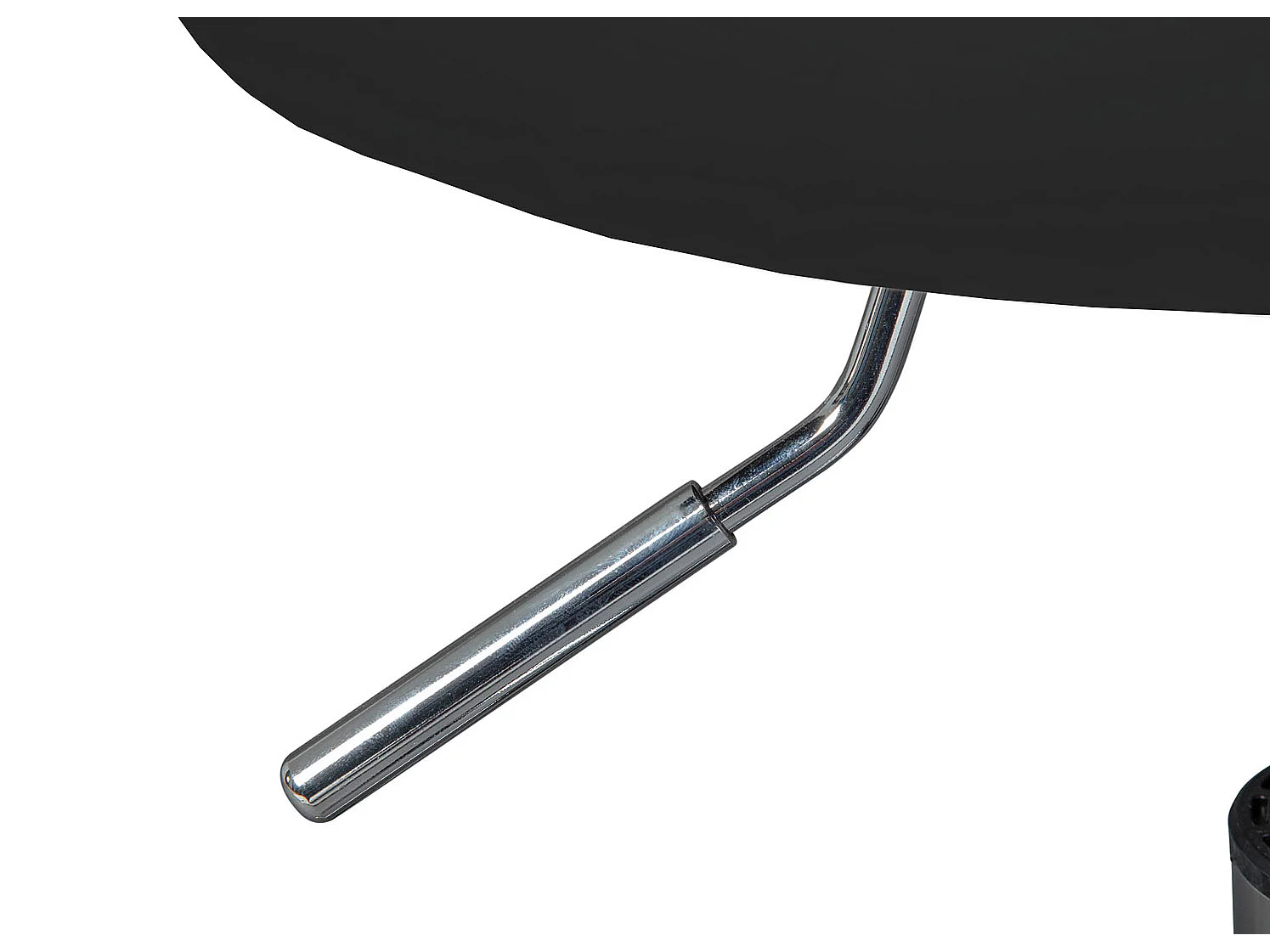 Asra kantoorstoel draaibare kruk zwart.