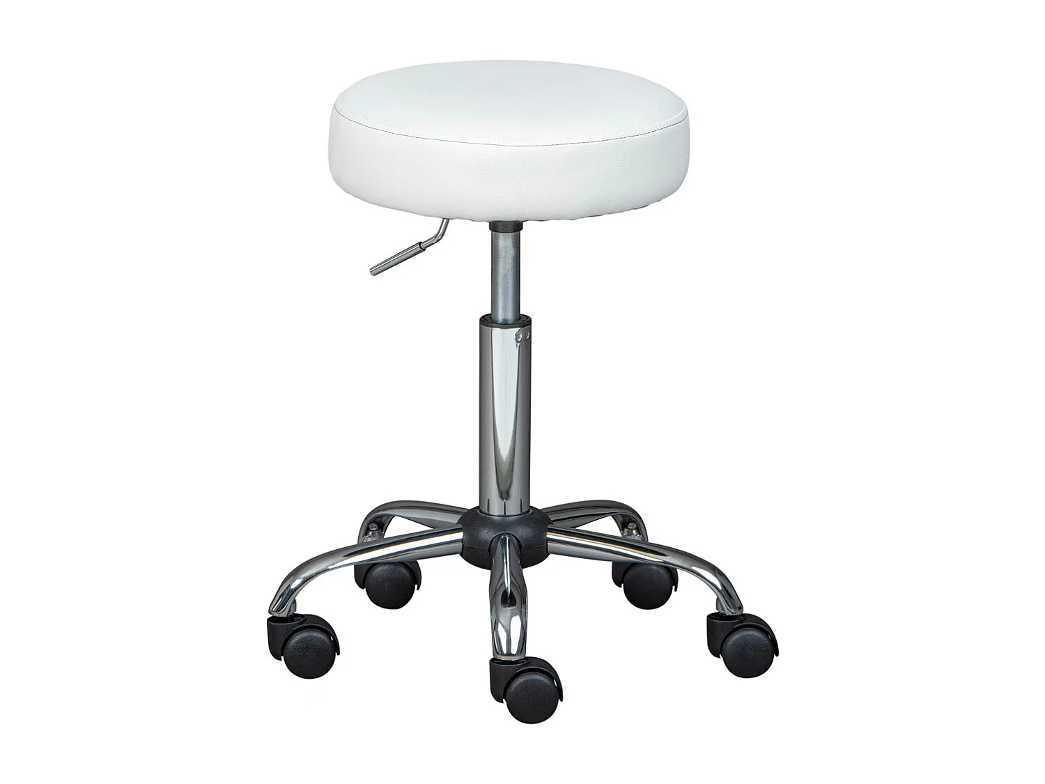 Tabouret Pivotant Design "Pivoar" 50-66cm Blanc